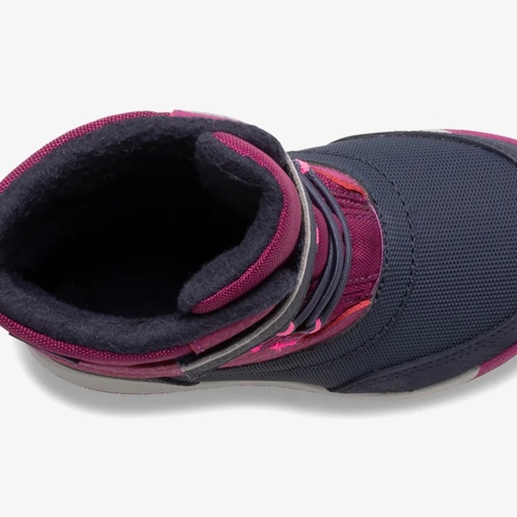 Merrell Snow storm Jr Waterproof Boot - Berry/Navy - Picture 2 of 4